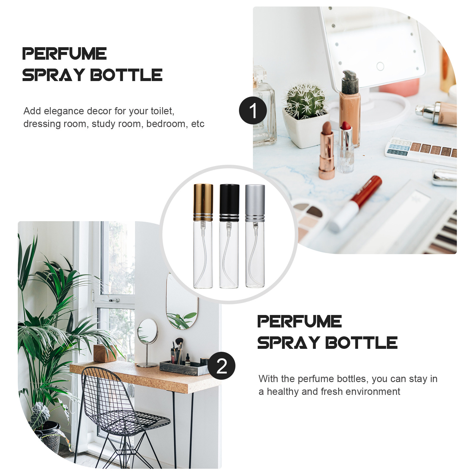 6Pcs Premium Portable Perfume  - Misting Bottle Fine 评论和价格